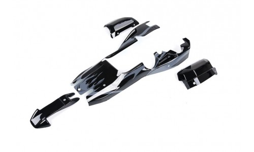 Body Shell - Black with Grey Flame as Per Picture | Baja 5B